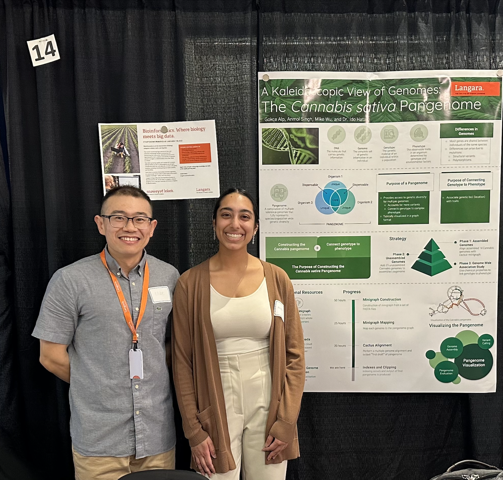 Mike and Anmol at Applied Research Day 2023